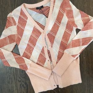 FRNCH Paris argyle knit cardigan size M/L